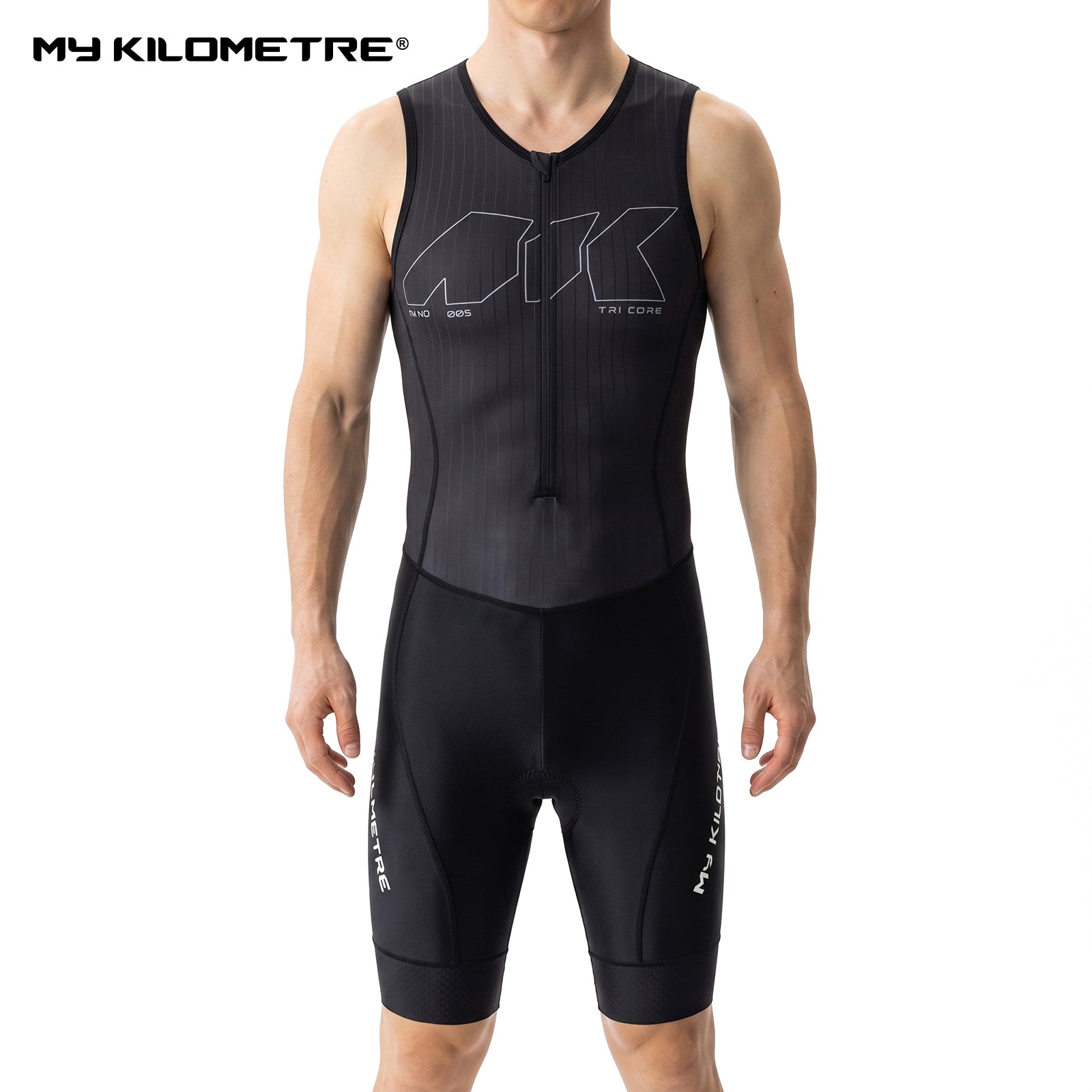 MY KILOMETRE Men's Sleeveless Triathlon Suit
