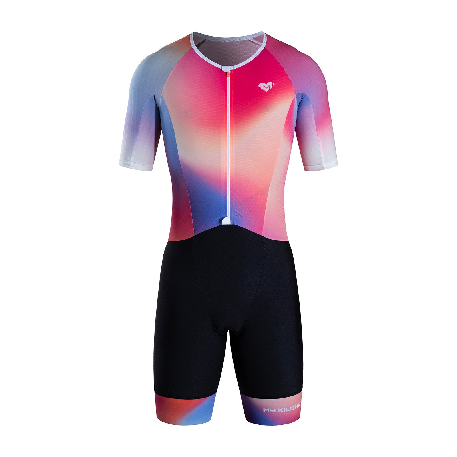 MY KILOMETRE Men's Short Sleeve Woven Tri Suit – Breathable Race Suit