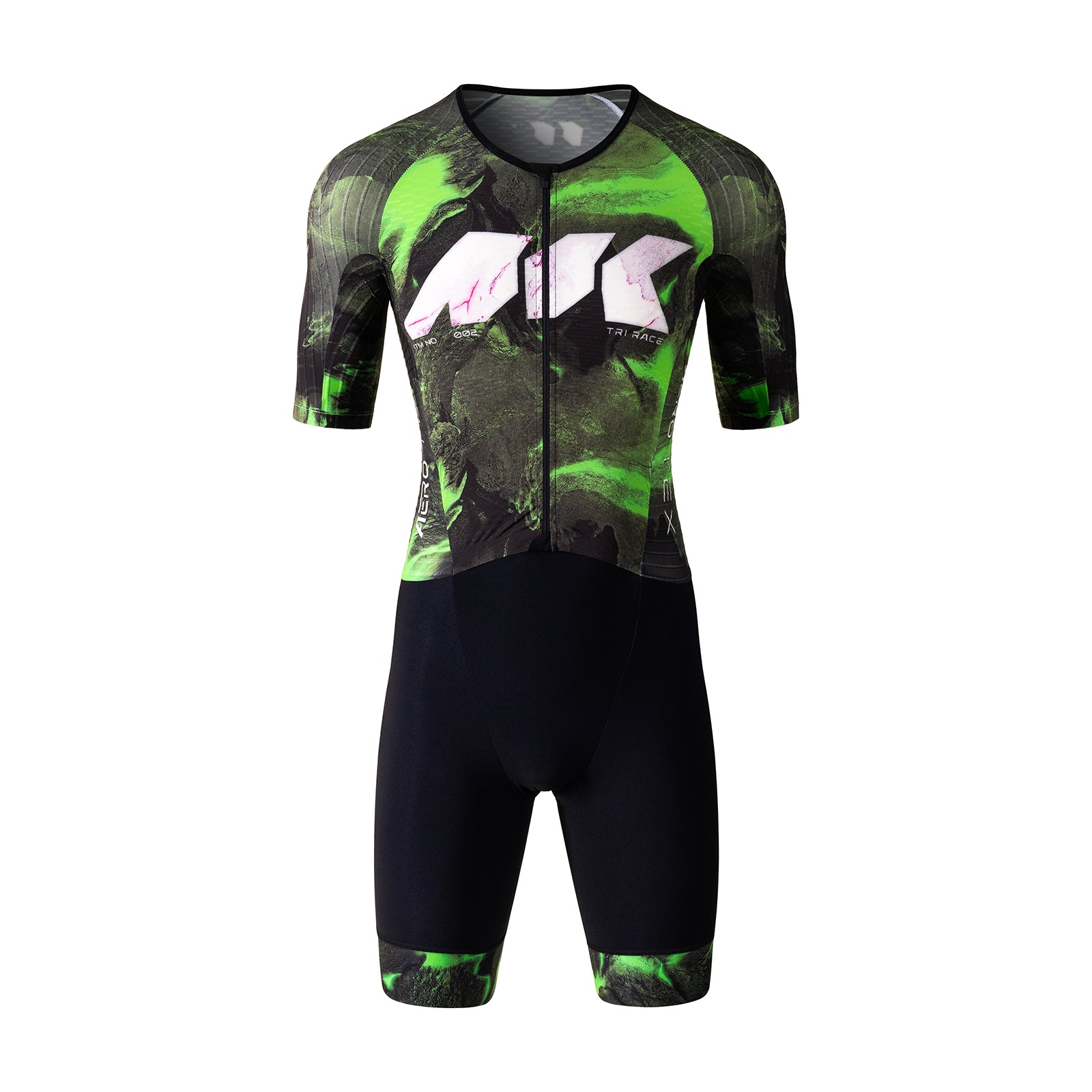 MY KILOMETRE Men's Short Sleeve Woven Triathlon Suit