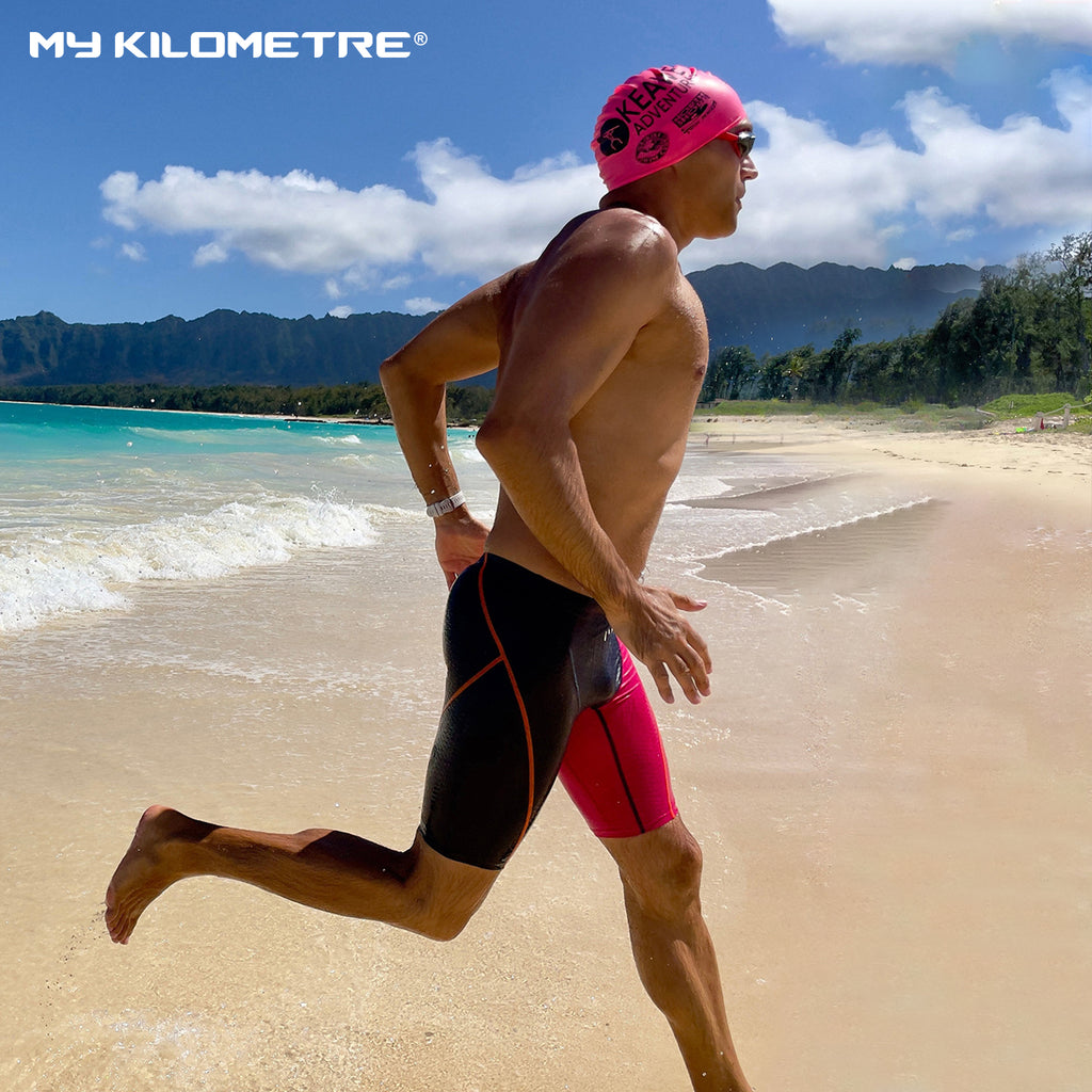 MY KILOMETRE Men's Chlorine Resistant Racing Swim Jammers