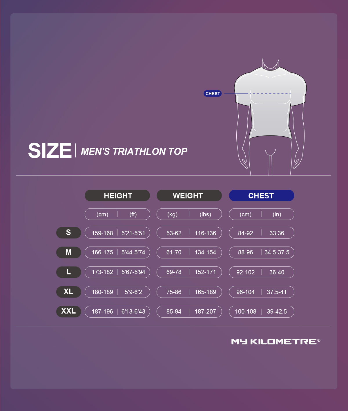 MY KILOMETRE Men's Triathlon Short Sleeve Top