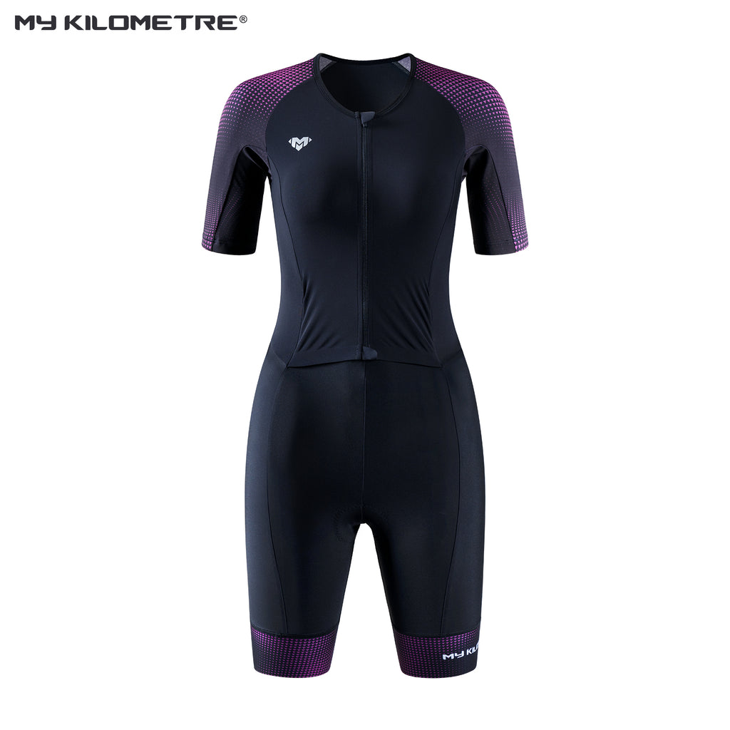 MY KILOMETRE Women's Short Sleeve Triathlon Suit