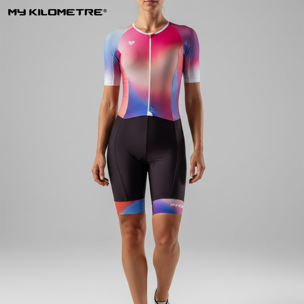 MY KILOMETRE Women's Triathlon Suit Short Sleeve