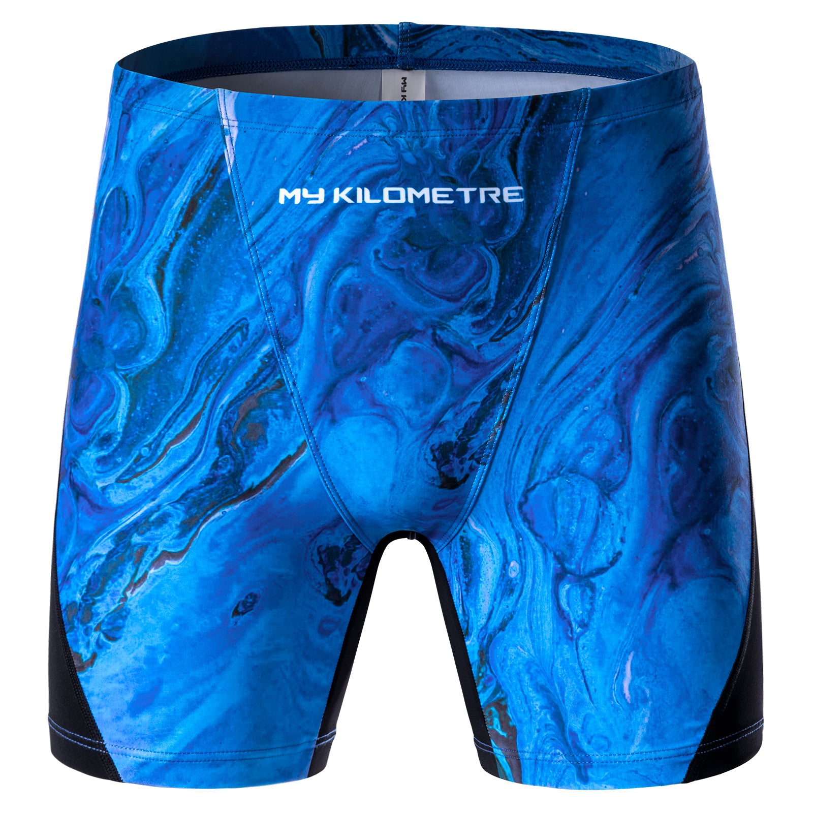 MY KILOMETRE Men's Square Leg Athletic Swim Jammers