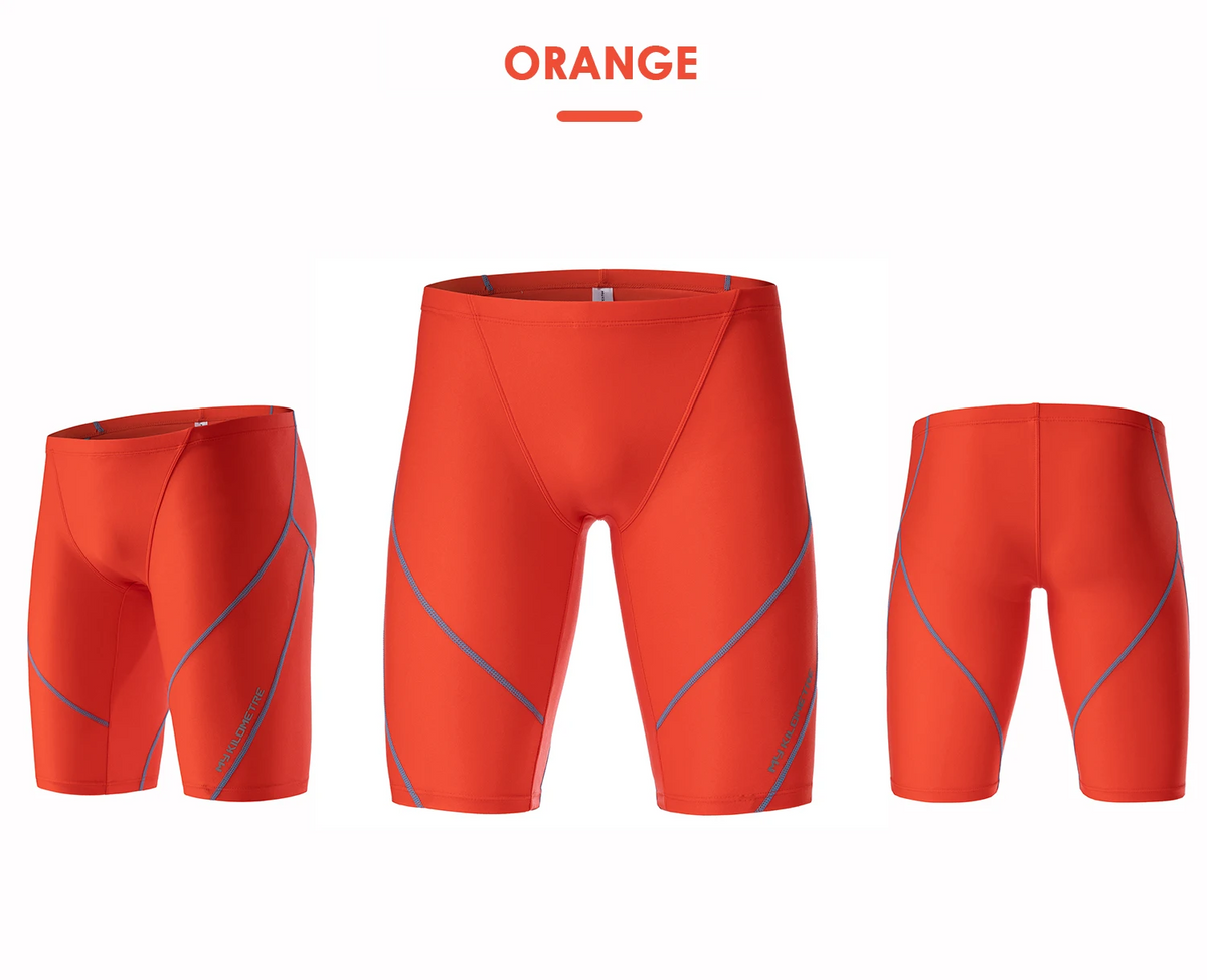 MY KILOMETRE Men's PBT Durable Training Swim Jammers