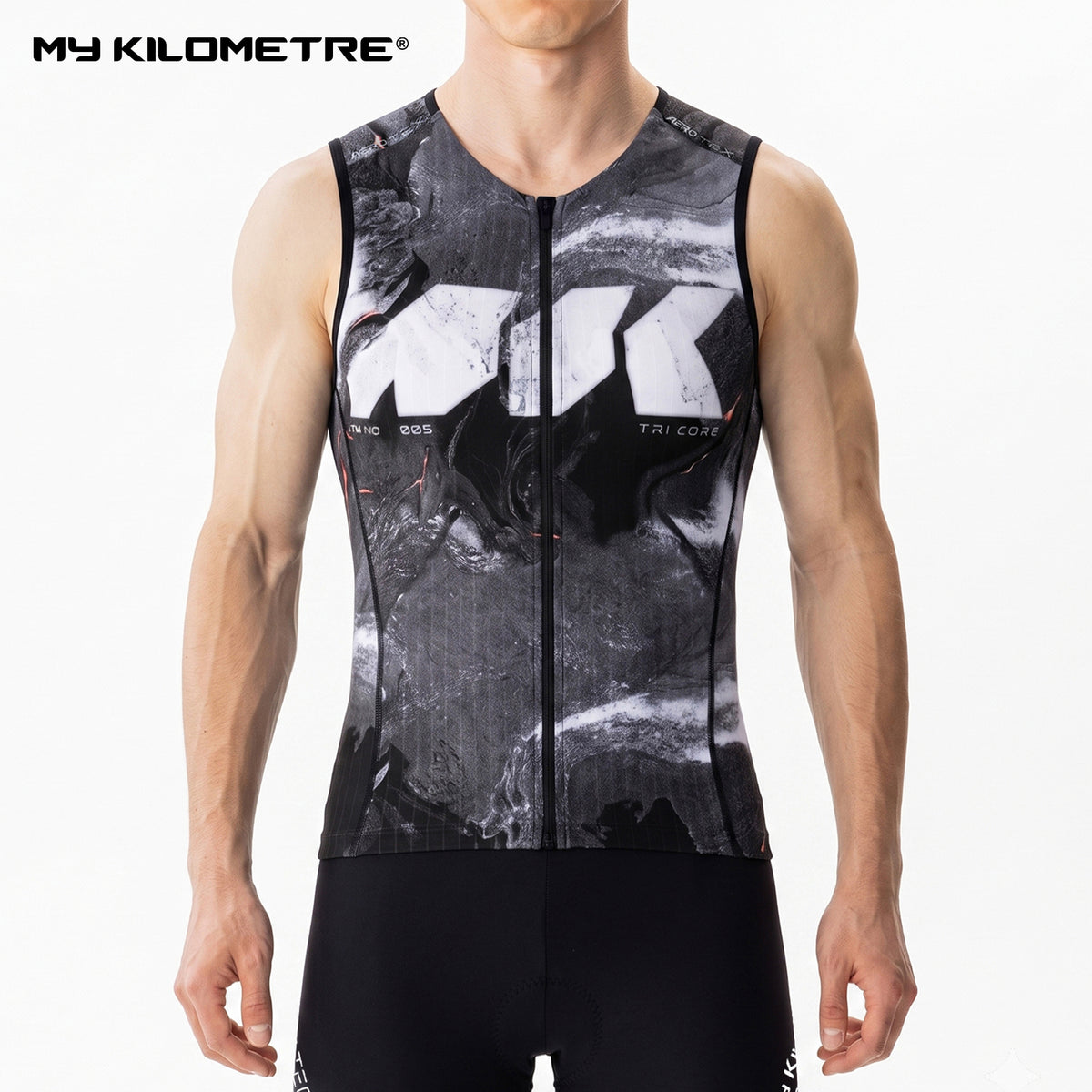 MY KILOMETRE CORE Men's Sleeveless Triathlon Top