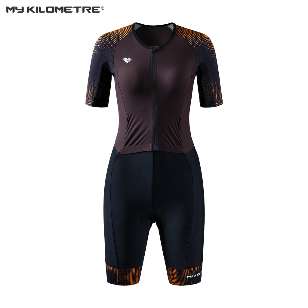 MY KILOMETRE Women's Short Sleeve Triathlon Suit