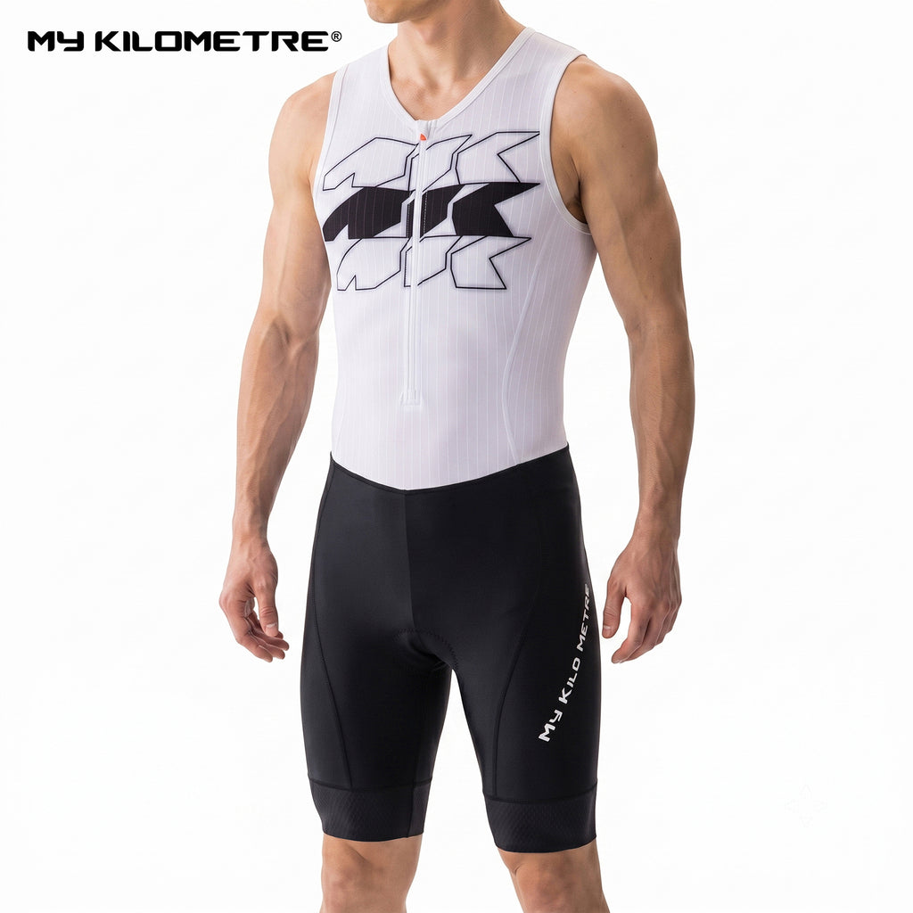 MY KILOMETRE Men's Sleeveless Triathlon Suit