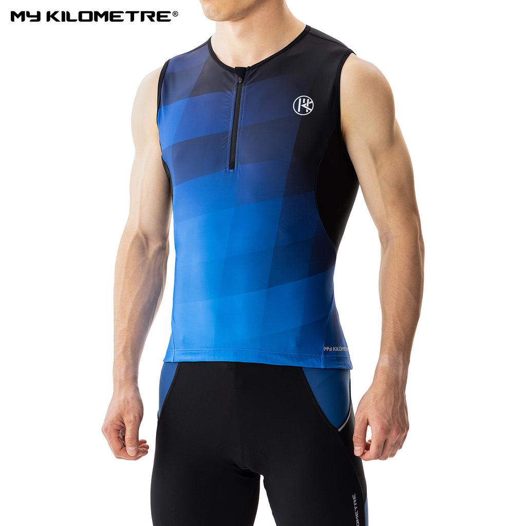 MY KILOMETRE Men’s Sleeveless Triathlon Top