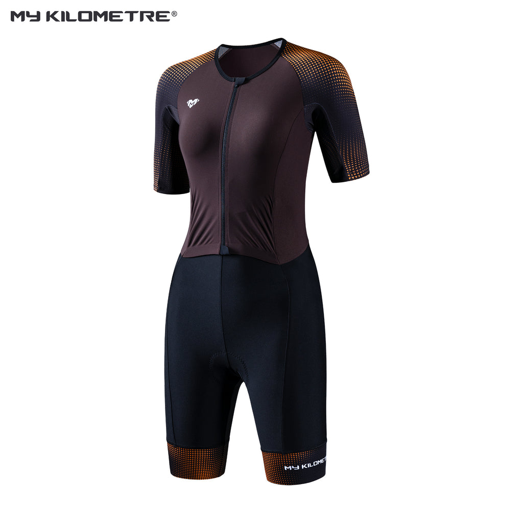 MY KILOMETRE Women's Short Sleeve Triathlon Suit