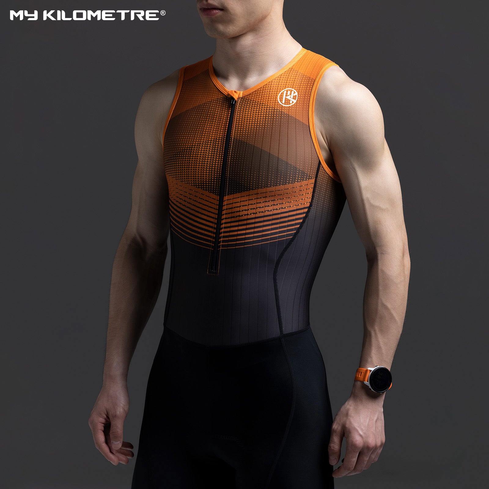 MY KILOMETRE Men's Sleeveless Tri Suit