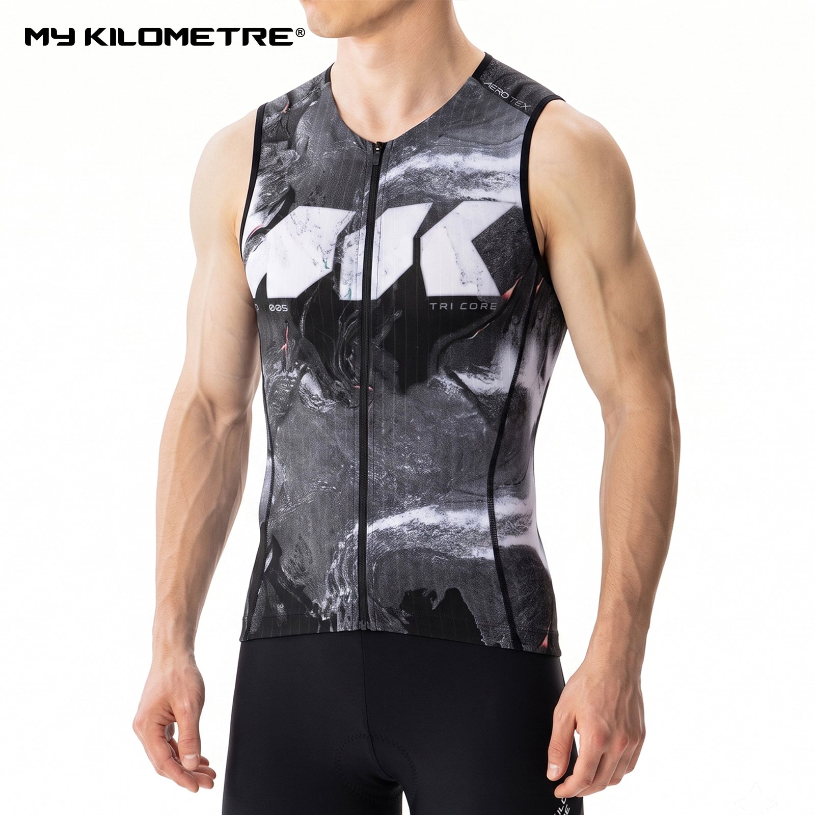 MY KILOMETRE CORE Men's Sleeveless Triathlon Top