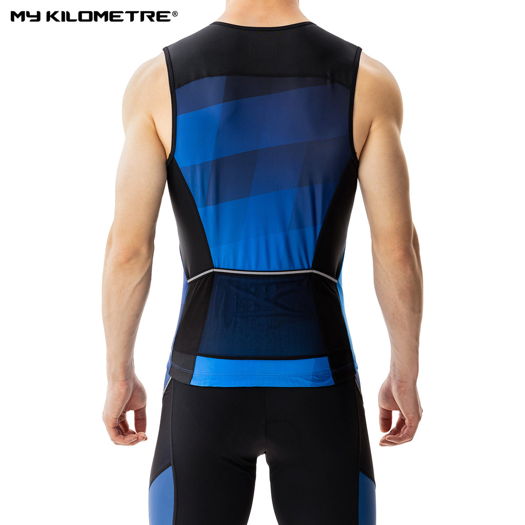 MY KILOMETRE Men’s Sleeveless Triathlon Top
