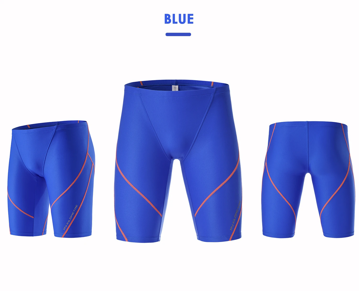 MY KILOMETRE Men's PBT Durable Training Swim Jammers