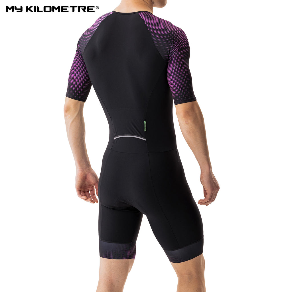 MY KILOMETRE Men's Short Sleeve Triathlon Suit