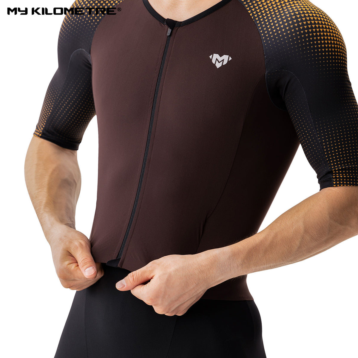 MY KILOMETRE Men's Short Sleeve Triathlon Suit